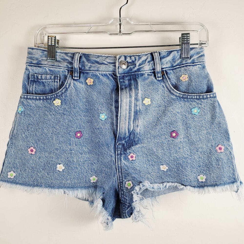 PacSun Festival Embroidered Floral Cottagecore Coastal Cowgirl Hippie Boho Sz 28